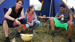 Vor der Party ist nach dem Aufbau (Foto: SWR / Marcel Hildmann) Vor der Party ist nach dem Aufbau
