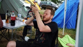 Vor der Party ist nach dem Aufbau (Foto: SWR / Marcel Hildmann) Vor der Party ist nach dem Aufbau