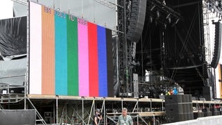 Die Alterna-Stage mit schickem Testbild. (Foto: SWR) Die Alterna-Stage mit schickem Testbild.