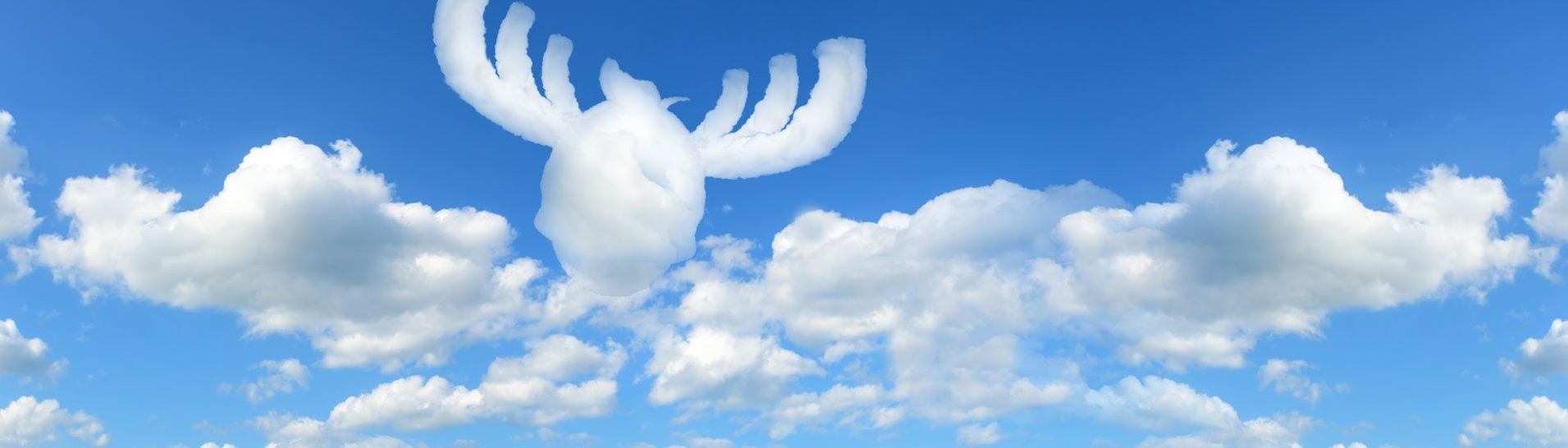 Blauer Himmel mit Elchförmiger Wolke: Das Wetter in SWR3-Land (Foto: SWR3, Adobe Stock yotrakbutda)
