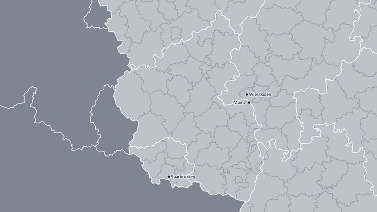 Unwetterwarnkarte für Rheinland-Pfalz