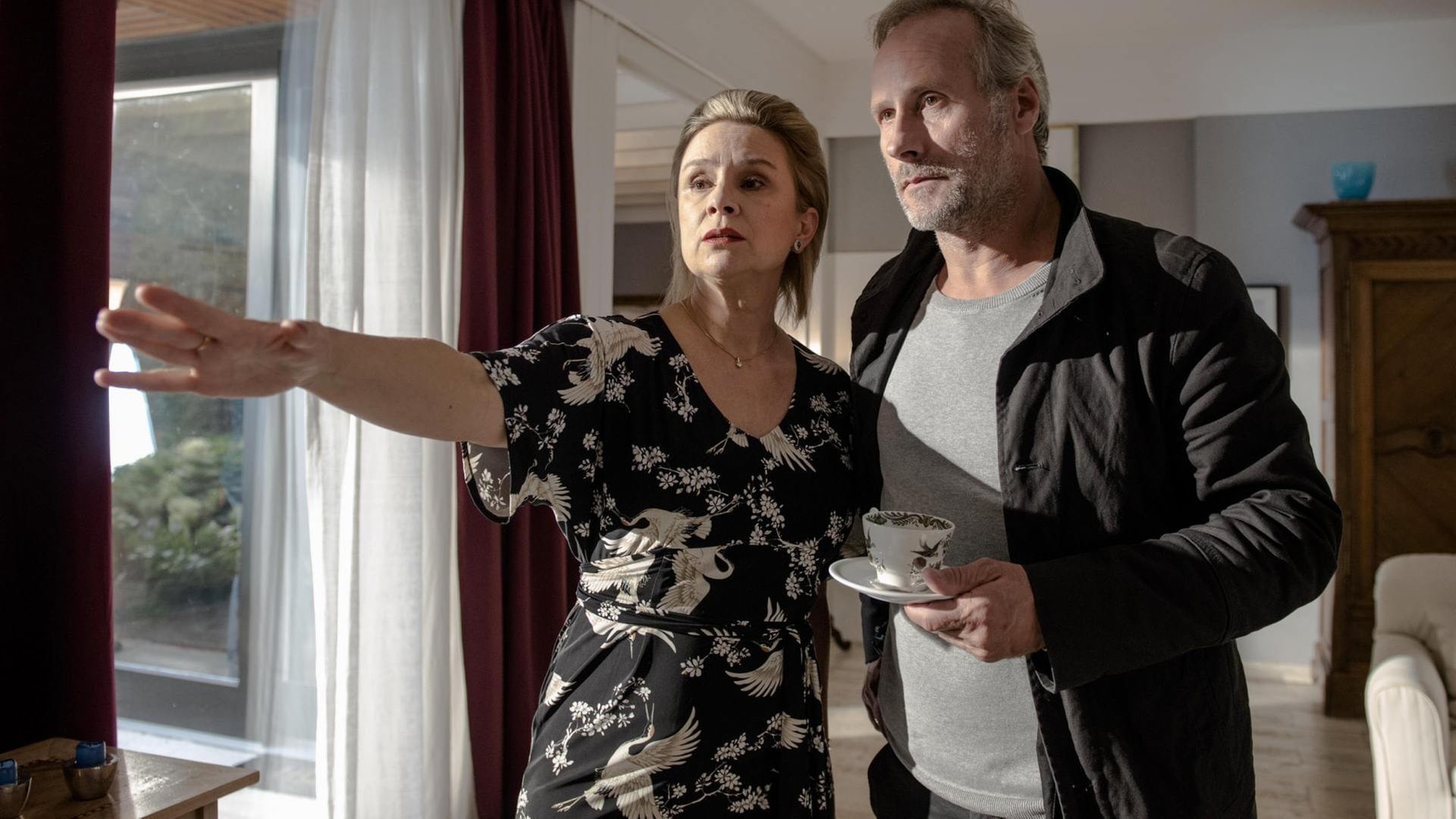 Foto: HR/Degeto/Bettina Müller Olga (Susanne Schäfer) und Paul Brix (Wolfram Koch). (Foto: HR/Degeto/Bettina Müller)