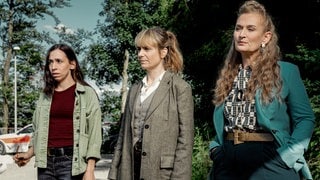 Szene aus dem Tatort „Rapunzel“ aus Zürich mit Grandjean und Ott (Foto: ard-foto s3, SRF/Salvatore Vinci) Szene aus dem Tatort „Rapunzel“ aus Zürich mit Grandjean und Ott