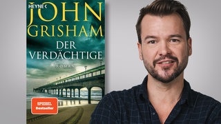 Sebastian Müller stellt seinen Buchtipp 2023 beim SWR3 Lesetag vor: Der Verdächtige (Foto: SWR3, Buchcover: Heyne Verlag // Foto Sebastian Müller: SWR3) Sebastian Müller stellt seinen Buchtipp 2023 beim SWR3 Lesetag vor: Der Verdächtige