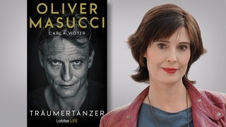 Kristina Hortenbach stellt ihren Buchtipp 2023 beim SWR3 Lesetag vor: Traumertänzer (Foto: SWR3, Buchcover: Bastei Lübbe Verlag // Foto Kristian Hortenbach: SWR3) Kristina Hortenbach stellt ihren Buchtipp 2023 beim SWR3 Lesetag vor: Traumertänzer