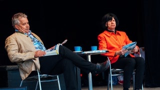 Wirby und Zeus bei ihrer Show beim SWR3 Comedy Festival 2024 in Bad Dürkheim (Foto: SWR3, Adrian Walter) Wirby und Zeus bei ihrer Show beim SWR3 Comedy Festival 2024 in Bad Dürkheim