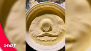 Ein lustiges Foto eines Lebensmittels, das eine geöffnete Margarinen-Packung zeigt. (Foto: SWR3, privat) Ein lustiges Foto eines Lebensmittels, das eine geöffnete Margarinen-Packung zeigt.