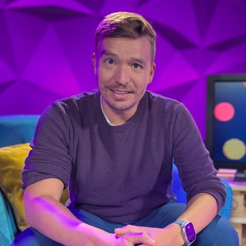 Netzlehrer Bob Blume beim ARD Jugendmedientag. (Foto: SWR)