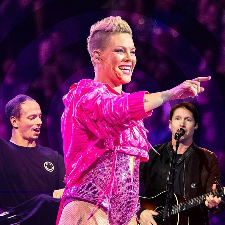 DJ Alle Farben, Sängerin Pink und Sänger James Blunt. (Foto: IMAGO, IMAGO / Future Image/IMAGO / ZUMA Wire/IMAGO / ABACAPRESS|Monatge: SWR3)