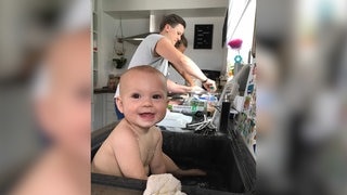 Ist dieses Baby aus Winzingen in Baden-Württemberg der jüngste Hörer beim SWR3 Grillen? (Foto: SWR, Volker Hirner) Ist dieses Baby aus Winzingen in Baden-Württemberg der jüngste Hörer beim SWR3 Grillen?