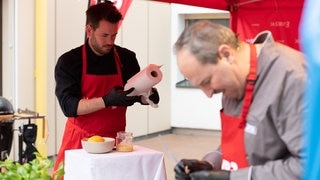 SWR3 Grillen mit Johann Lafer und Johannes Strate am 11. April 2021 (Foto: SWR3, Björn Pados) SWR3 Grillen mit Johann Lafer und Johannes Strate am 11. April 2021