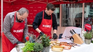 SWR3 Grillen mit Johann Lafer und Johannes Strate am 11. April 2021 (Foto: SWR3, Björn Pados) SWR3 Grillen mit Johann Lafer und Johannes Strate am 11. April 2021