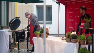 SWR3 Grillen mit Johann Lafer und Johannes Strate am 11. April 2021 (Foto: SWR3, Björn Pados) SWR3 Grillen mit Johann Lafer und Johannes Strate am 11. April 2021