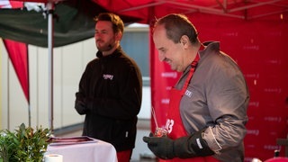 SWR3 Grillen mit Johann Lafer und Johannes Strate am 11. April 2021 (Foto: SWR3, Björn Pados) SWR3 Grillen mit Johann Lafer und Johannes Strate am 11. April 2021