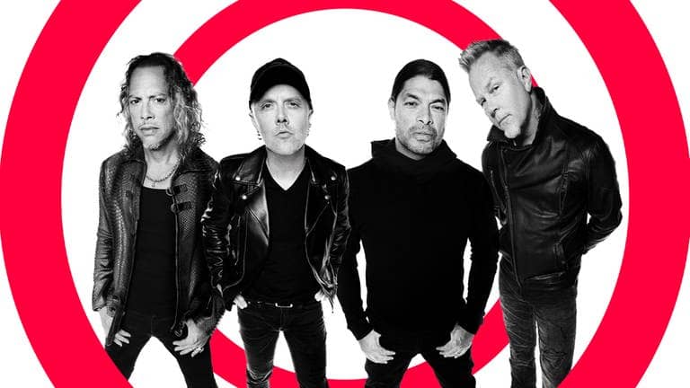 Die vier Bandmitglieder von Metallica