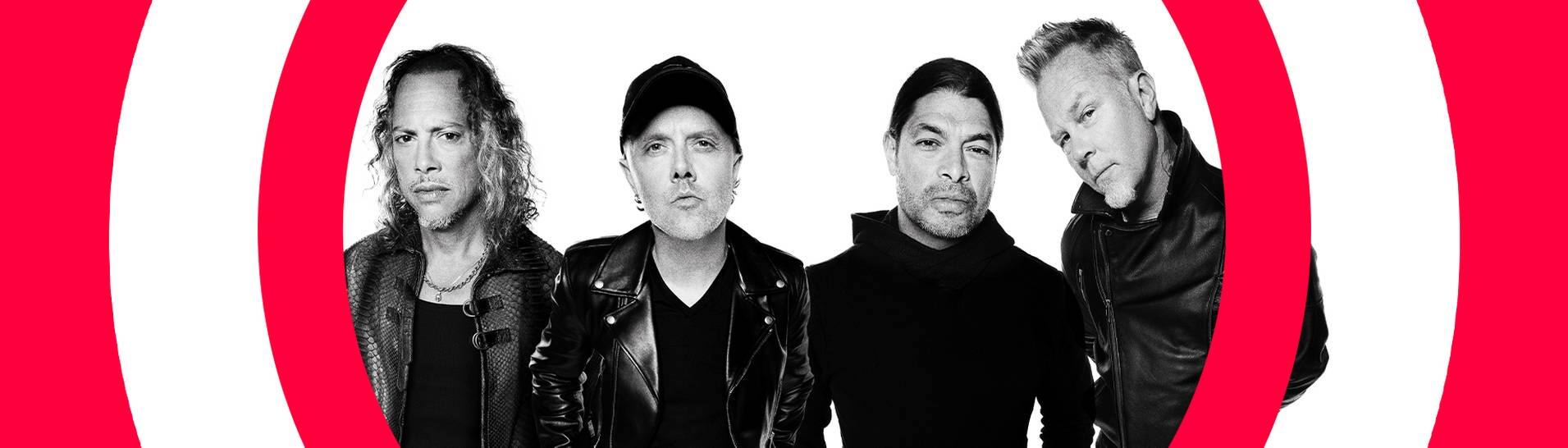 Die vier Bandmitglieder von Metallica